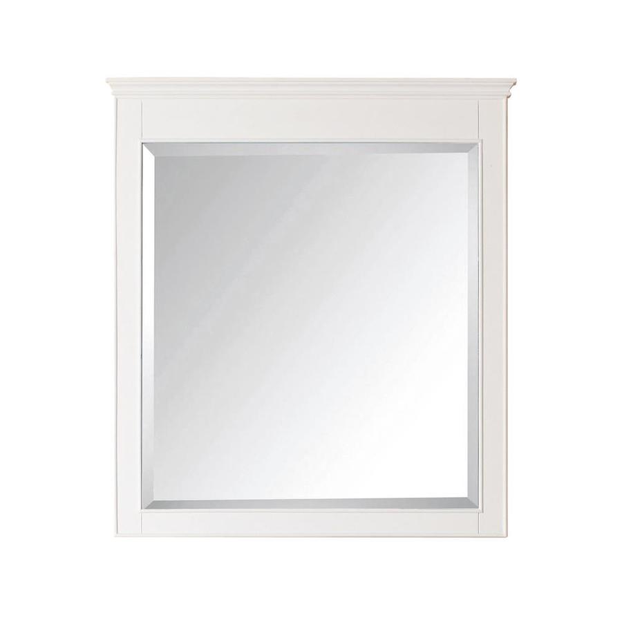 Avanity 38 in H x 34 in W Windsor White Rectangular Bathroom Mirror