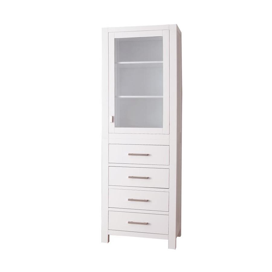 Avanity Modero 24 in W x 71 in H x 20 in D White Poplar Freestanding Linen Cabinet