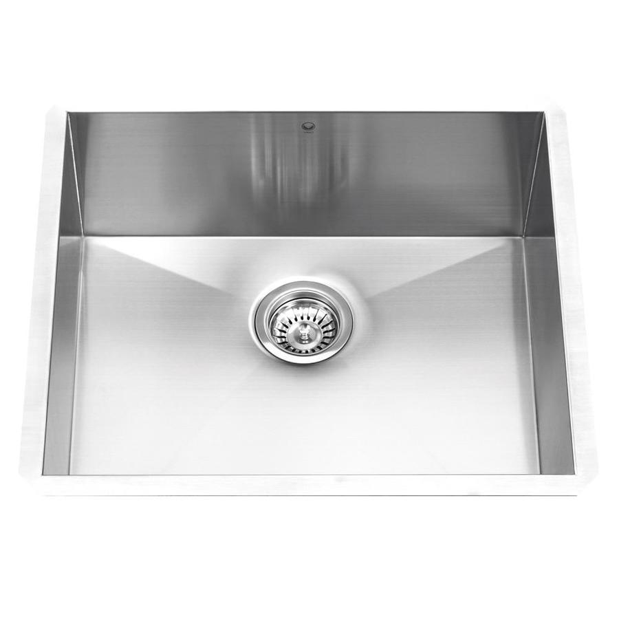 VIGO 16 Gauge Single Basin Undermount Stainless Steel Kitchen Sink