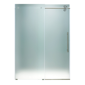 Frameless Gl Vigo 48 Inch Shower Door 3 8 Frosted Vigo 25 5 8 In W X 74 H Frameless Sliding Shower Door Vg6041chmt4874r