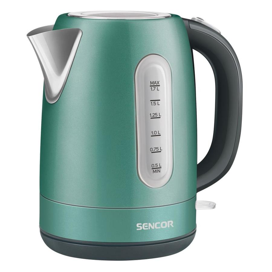 Stainless Electric Kettle, 1.7L, Green 1.7L Stainless Steel Electric Kettle