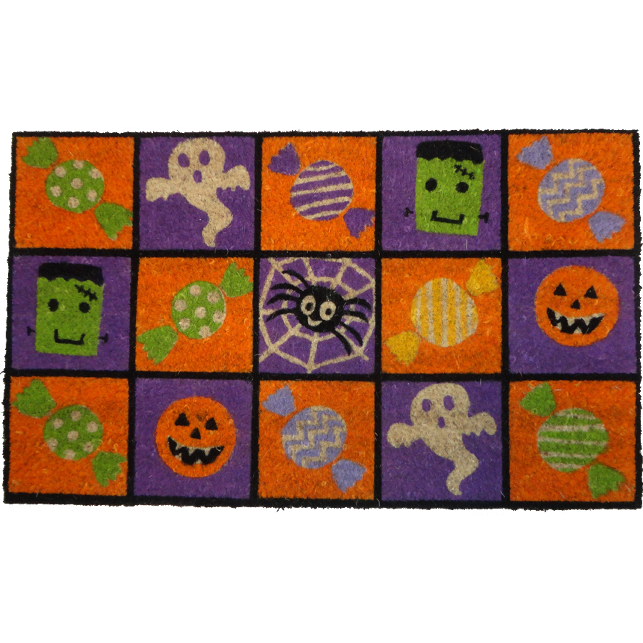 Style Selections HALLOWEEN PROMO Multicolor Rectangular Door Mat (Common 18 in x 30 in; Actual 17.6 in x 29.4 in)