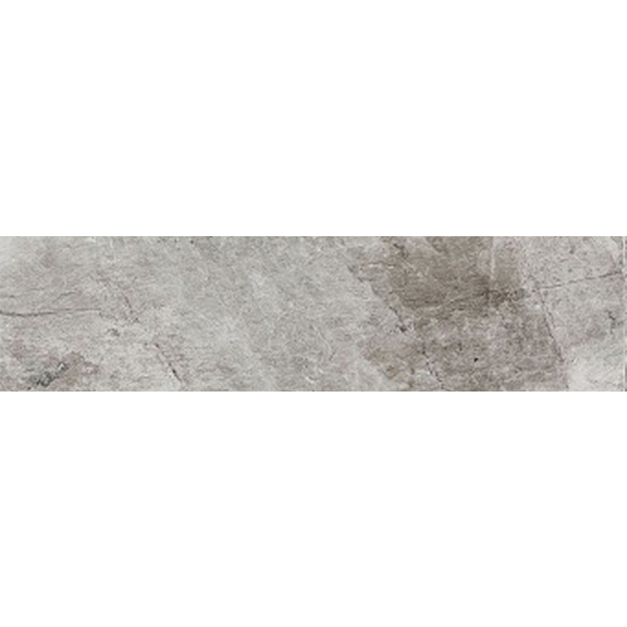 FLOORS 2000 Alor Titano Light Grey Glazed Porcelain Indoor/Outdoor Bullnose Tile (Common 3 in x 18 in; Actual 3 in x 17.71 in)