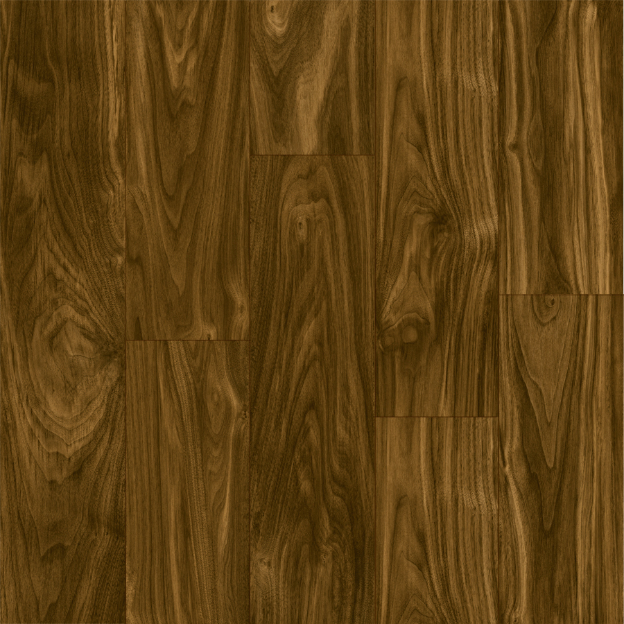 Style Selections 4.45 in W x 4.23 ft L Sable Walnut Smooth Laminate Wood Planks