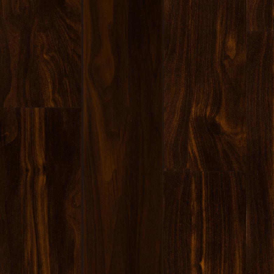 Style Selections 4.96 in W x 4.23 ft L Dark Walnut Smooth Laminate Wood Planks