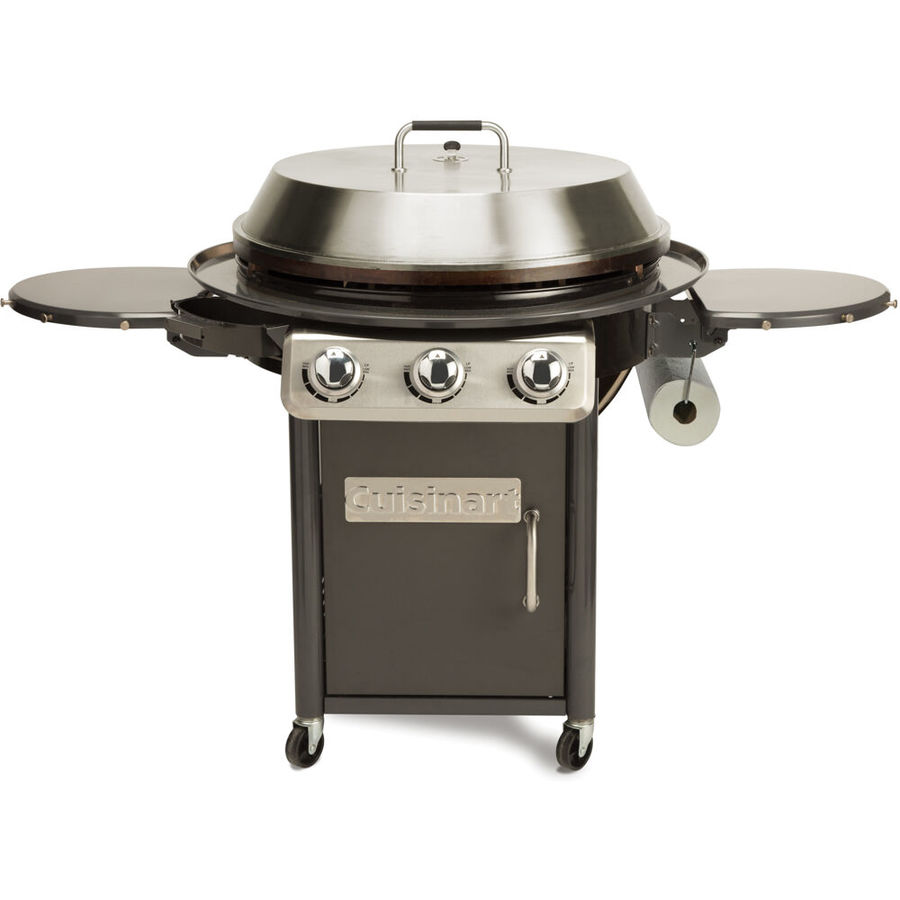Cuisinart 3-Burner Liquid Propane Flat Top Grill Stainless Steel in Gray | CGG-999