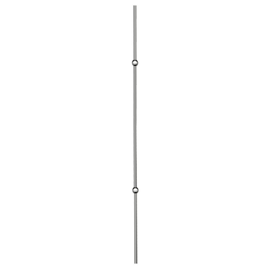 House of Forgings Powder Coated Stainless Steel Double Ball Baluster (Common 44 in; Actual 44 in)