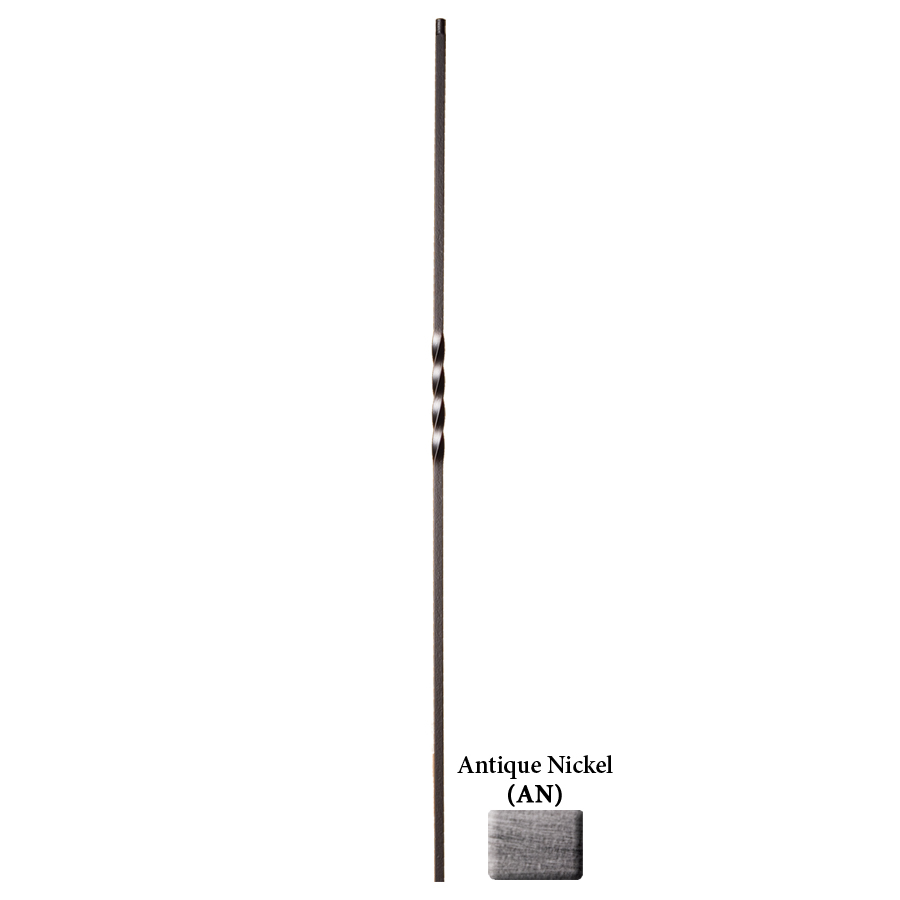 House of Forgings Powder Coated Wrought Iron Single Twist Baluster (Common 44 in; Actual 44 in)