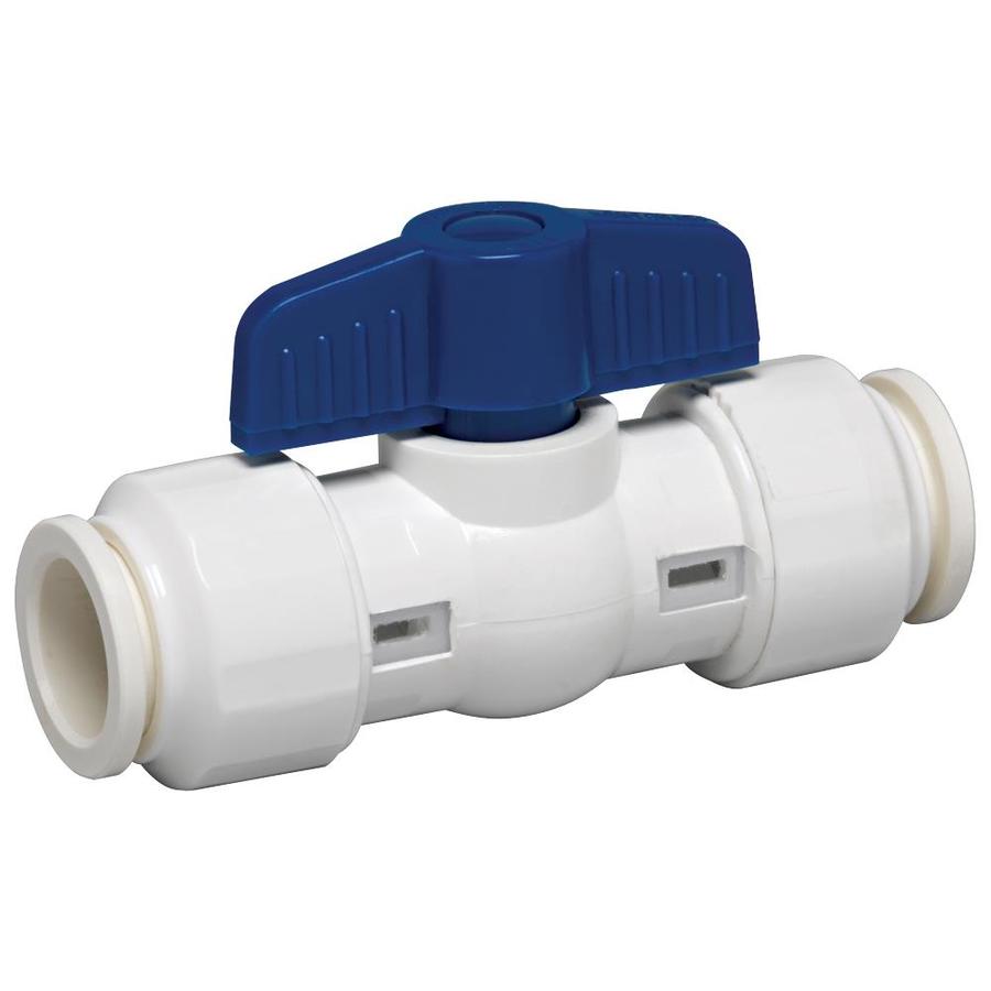 GripWerks 1/2 in PVC Sch 40 Push Fit In Line Ball Valve