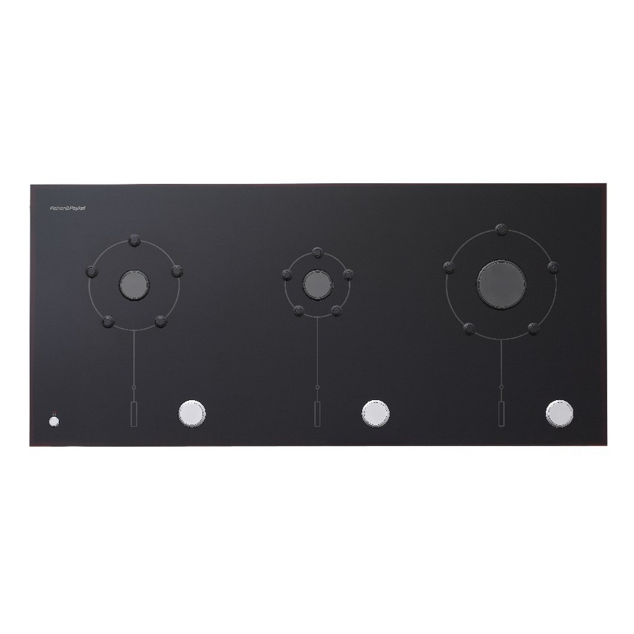 Fisher & Paykel 36 in 3 Burner Gas Cooktop (Black)