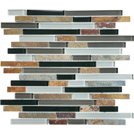 UPC 828492206256 - Graphite Mixed Material (Stone and Glass) Mosaic ...