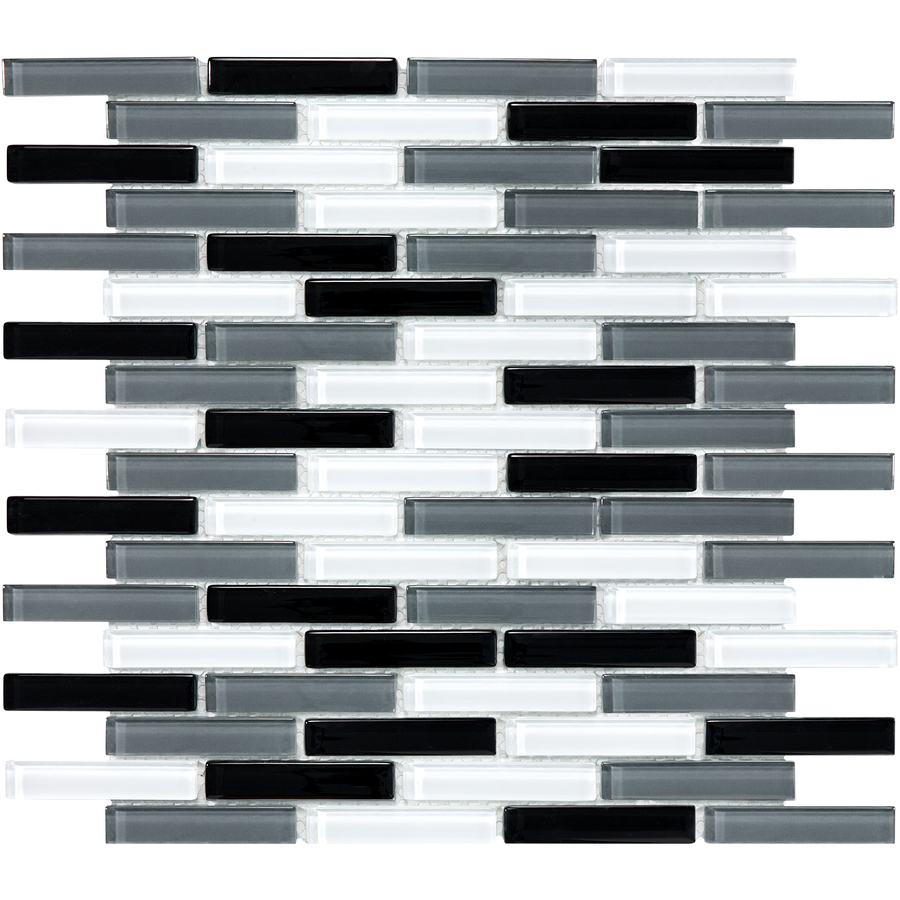 Shop 12-in x 14-in Gray Glass Wall Tile at Lowes.com