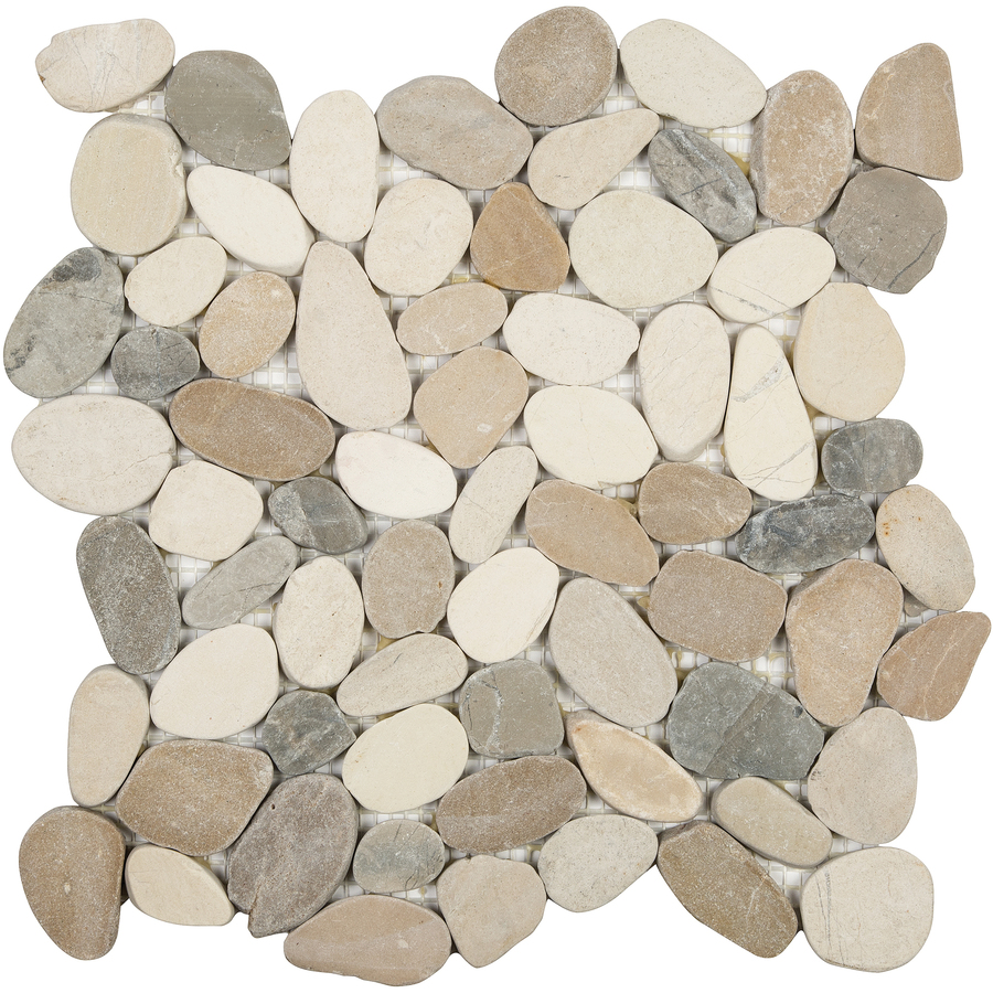 Anatolia Tile Sunset Impressions Pebble Mosaic Pebble Wall Tile (Common 12 in x 12 in; Actual 11.81 in x 11.81 in)