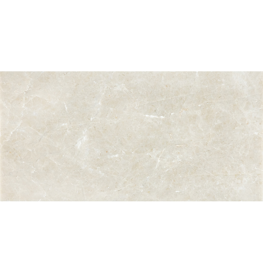 44 Pack 3 in x 6 in Polished Crema Luna Natural Marble Floor Tile