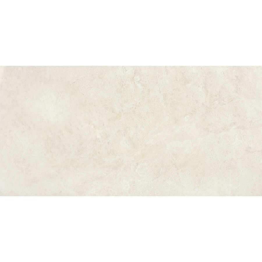 4 Pack 12 in x 24 in Polished Crema Luna Natural Marble Floor Tile