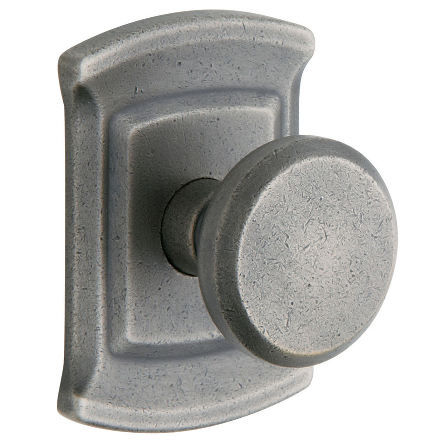 BALDWIN 5023 Distressed Antique Nickel Round Residential Passage Door Knob