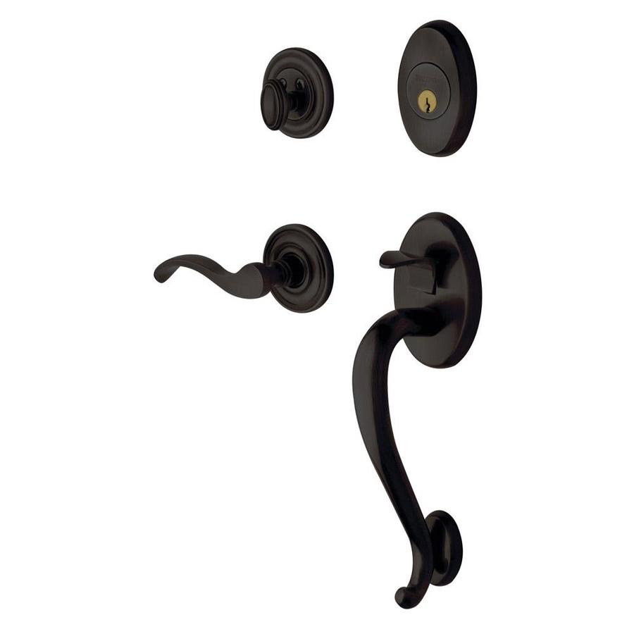 BALDWIN Logan Oil Rubbed Bronze Residential Single Lock Door Handleset