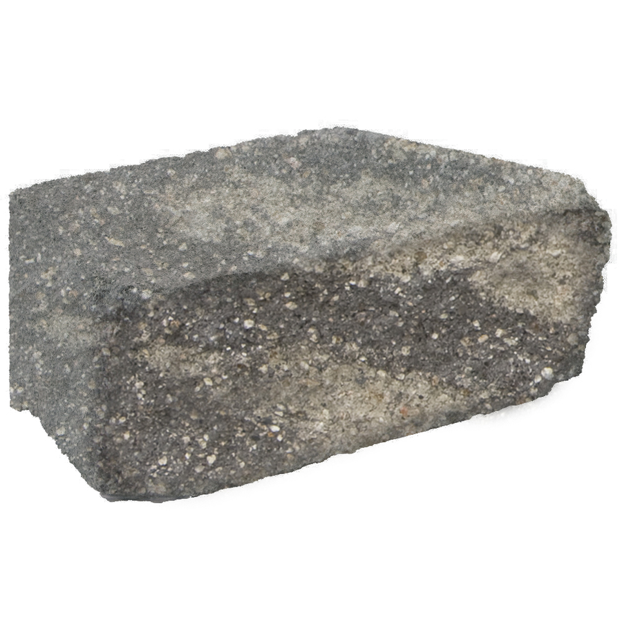 Fulton Gray/Charcoal Basic Retaining Wall Block (Common 12 in x 4 in; Actual 12 in x 4 in)