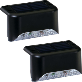 Deck Lights At Lowes Display Product Reviews For 2x 2 Light Black Solar Led Railing Kit