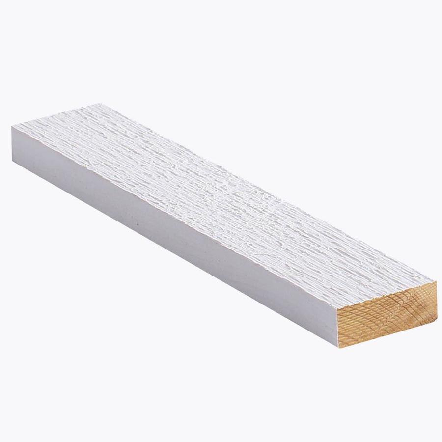 Woodtone 1-in x 4-in x 12-ft RealTrim Plus Square Primed Spruce Pine Fir Board | 625626