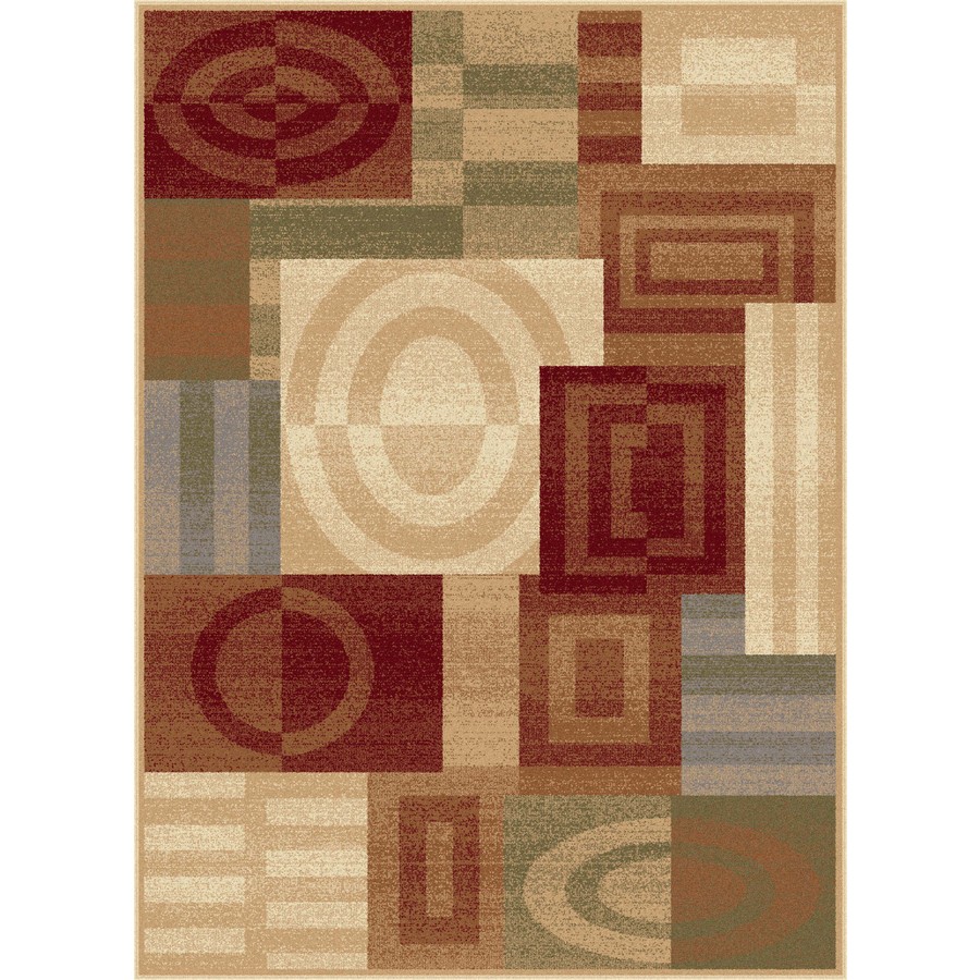 Tayse Festival Beige Rectangular Indoor Woven Area Rug (Common 8 x 10; Actual 94 in W x 123 in L)