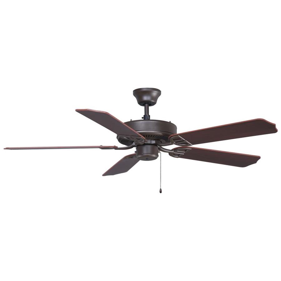 Fanimation Builder Series 52 in Oil Rubbed Bronze Downrod Mount Indoor/Outdoor Ceiling Fan