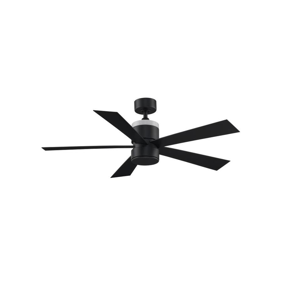 Fanimation Torch 52 In Matte Black Led Indoor Outdoor Ceiling Fan Led Indoor Outdoor Ceiling Fan