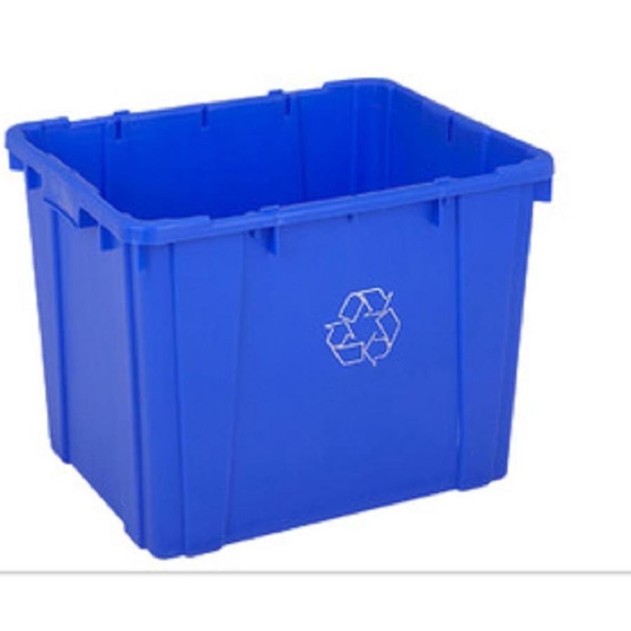 Toter 96 Gallon Greenstone Plastic Wheeled Trash Can With Lid In The Trash Cans Department At Lowes Com