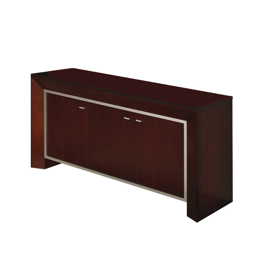 DECOLAV Cityview Suite 60.118 in x 22 in Red Mahogany Bathroom Vanity with Granite Top