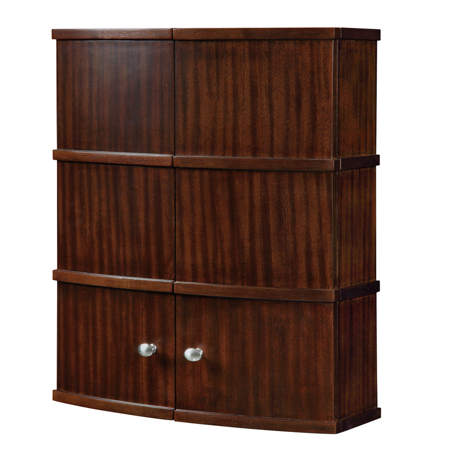 DECOLAV Olivia 22 in W x 26 in H x 8.75 in D Mahogany Birch Bathroom Wall Cabinet