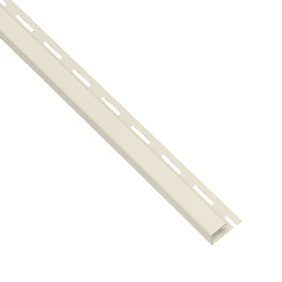 Georgia Pacific Vinyl Siding 0.625 in x 150 in Cream/Pebble J Channel Vinyl Siding Trim