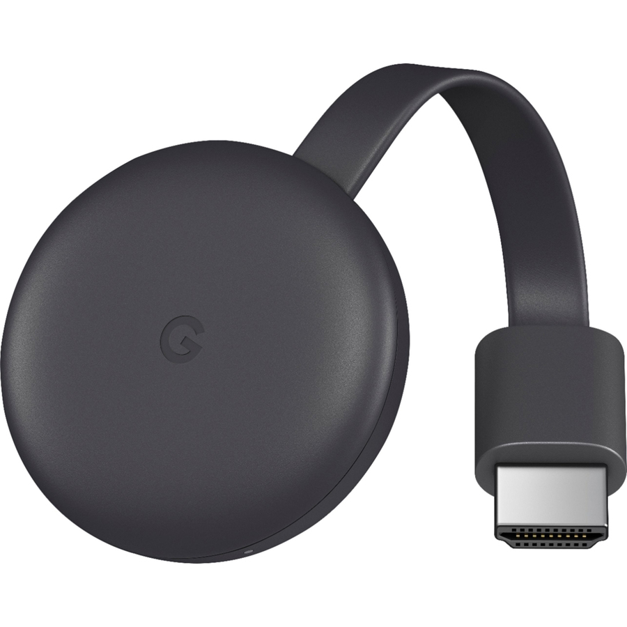 Google Chromecast (Latest Model) Streaming Media Player - Charcoal in Black | GA00439-US
