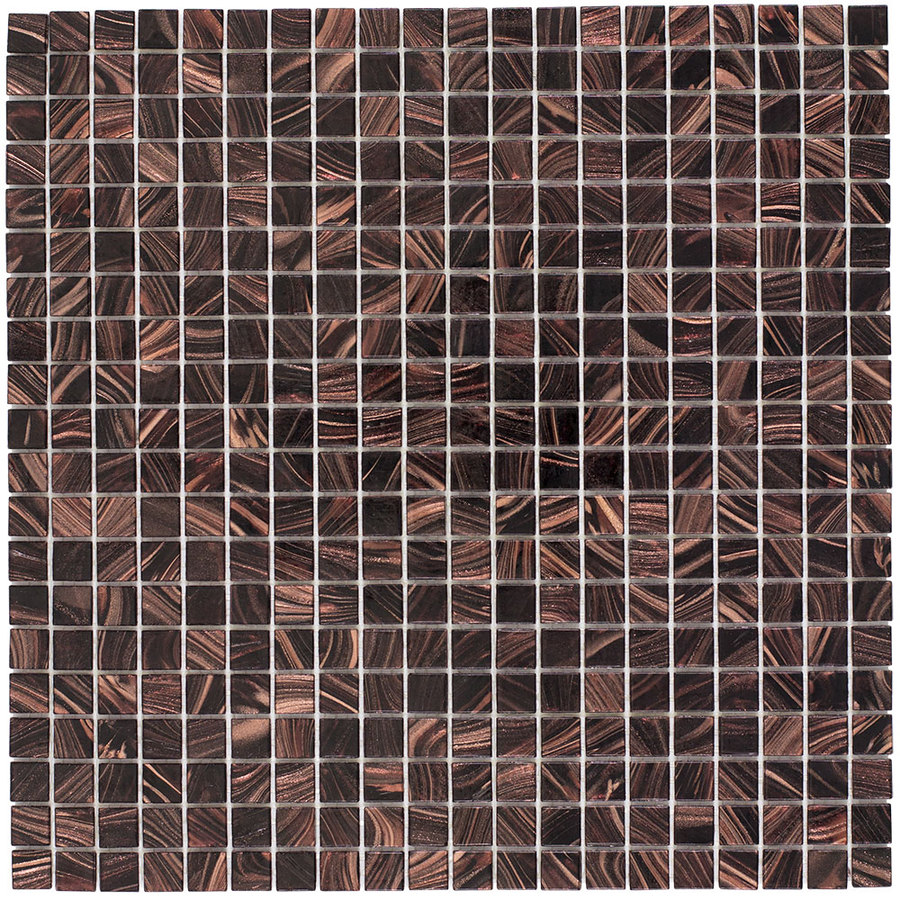 Elida Ceramica 13 x 13 Mosaic Expresso Glass Wall Tile