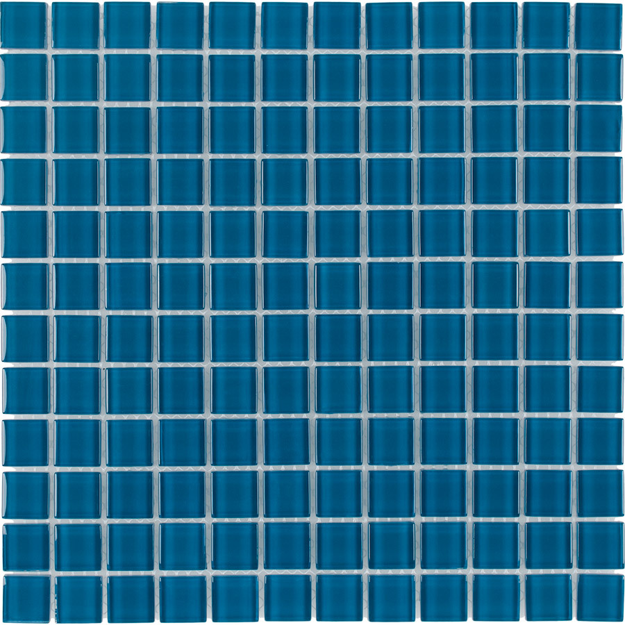 Elida Ceramica Sapphire Glass Mosaic Square Indoor/Outdoor Wall Tile (Common 12 in x 12 in; Actual 11.75 in x 11.75 in)