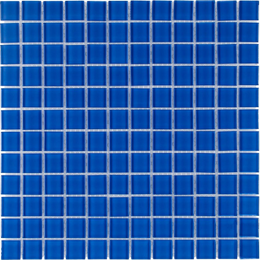 Elida Ceramica Royal Blue Glass Mosaic Square Indoor/Outdoor Wall Tile (Common 12 in x 12 in; Actual 11.75 in x 11.75 in)