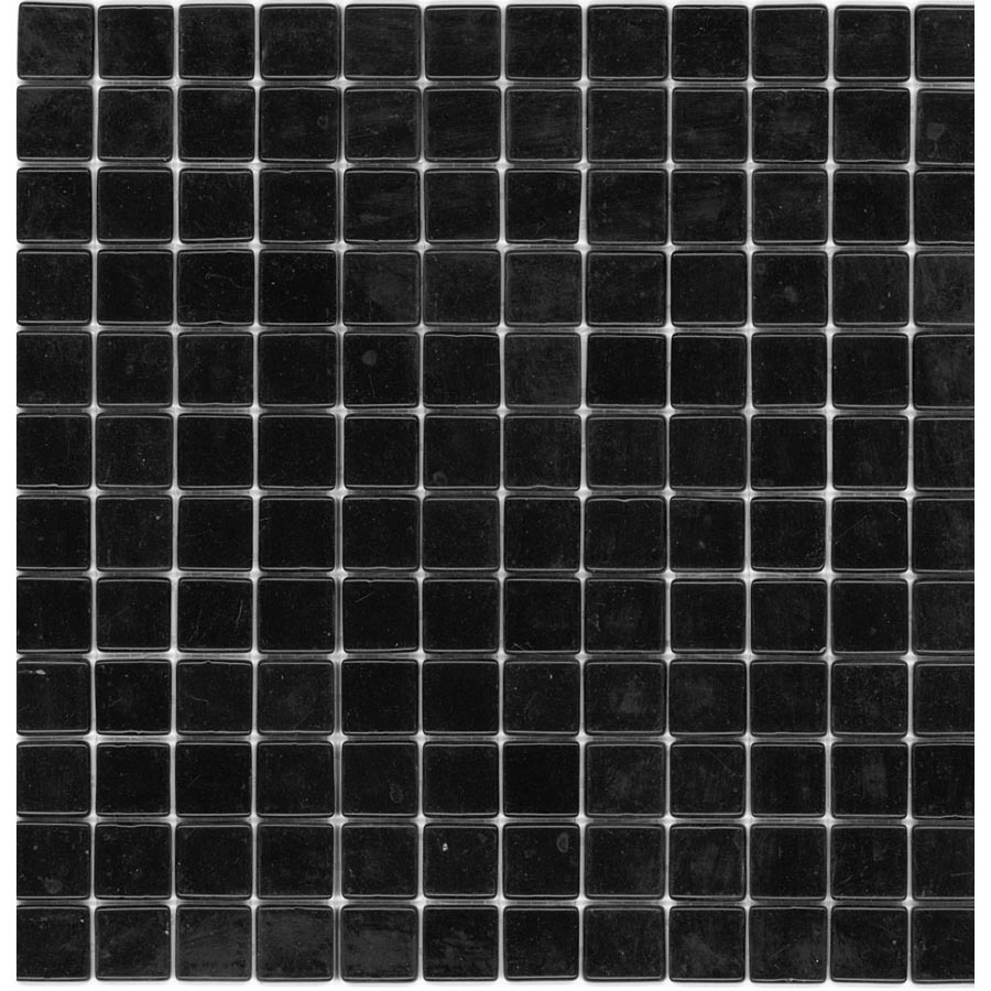 Elida Ceramica Recycled Old Black Glass Mosaic Square Indoor/Outdoor Wall Tile (Common 12 in x 12 in; Actual 12.5 in x 12.5 in)