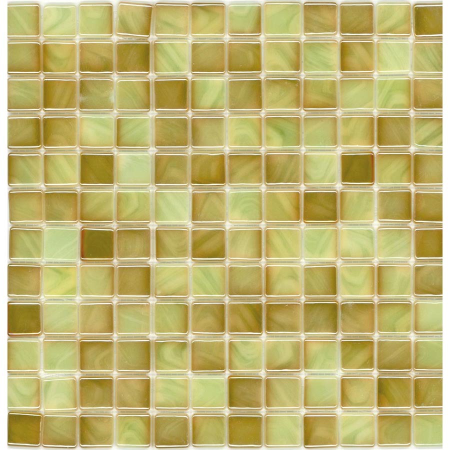 Elida Ceramica Recycled Apple Glass Mosaic Square Indoor/Outdoor Wall Tile (Common 12 in x 12 in; Actual 12.5 in x 12.5 in)
