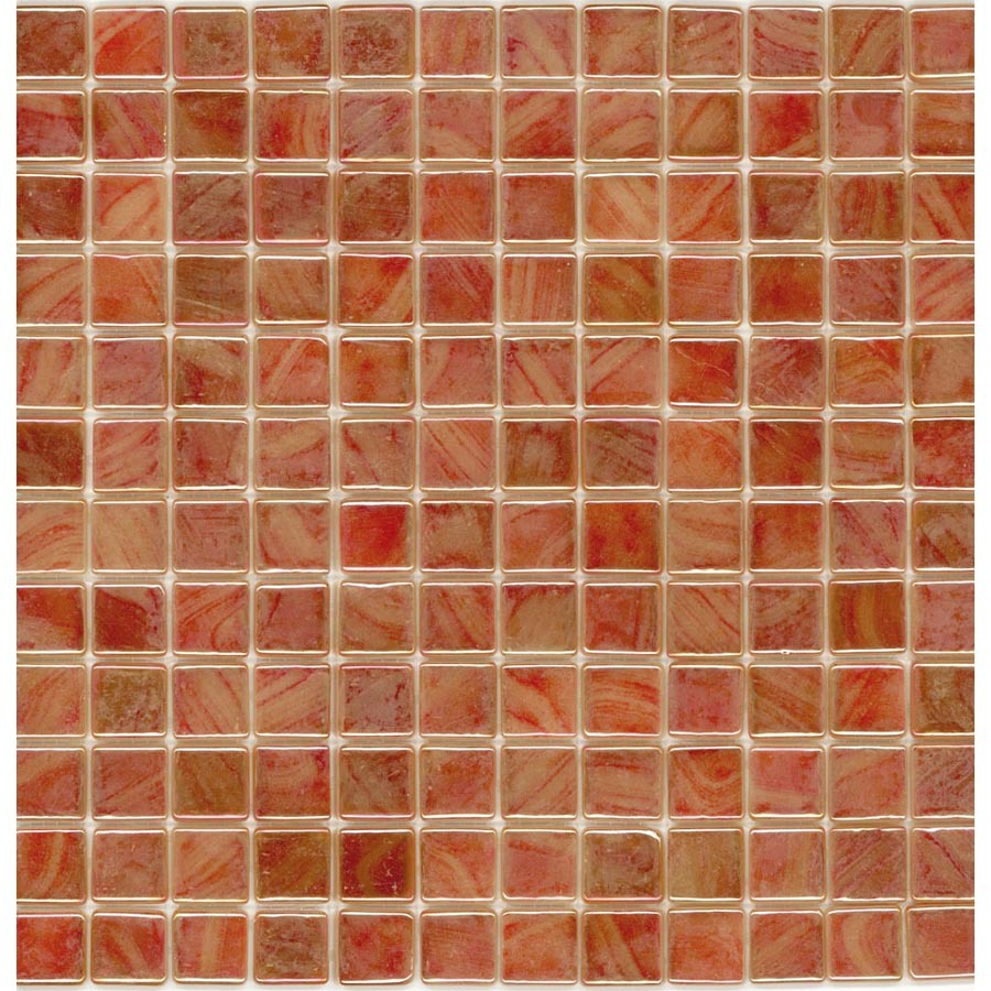 Elida Ceramica Recycled Coral Glass Mosaic Square Indoor/Outdoor Wall Tile (Common 12 in x 12 in; Actual 12.5 in x 12.5 in)
