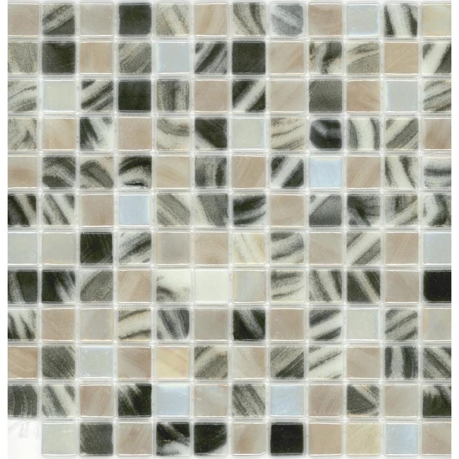 Elida Ceramica Recycled Tiger Glass Mosaic Square Indoor/Outdoor Wall Tile (Common 12 in x 12 in; Actual 12.5 in x 12.5 in)