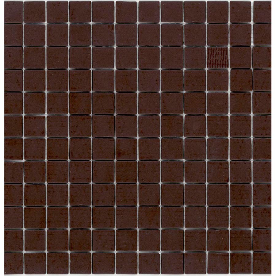 Elida Ceramica Recycled Chocolate Glass Mosaic Square Indoor/Outdoor Wall Tile (Common 12 in x 12 in; Actual 12.5 in x 12.5 in)