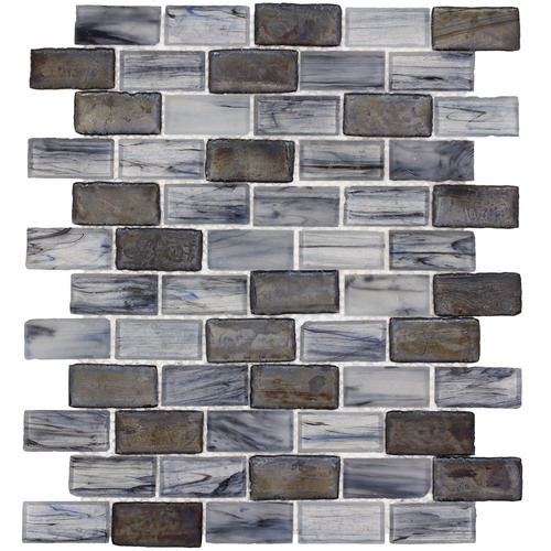 Elida Tile Design Ideas Elida Ceramica Melted Glacier Brick Mosaic Gl Wall Tile Common