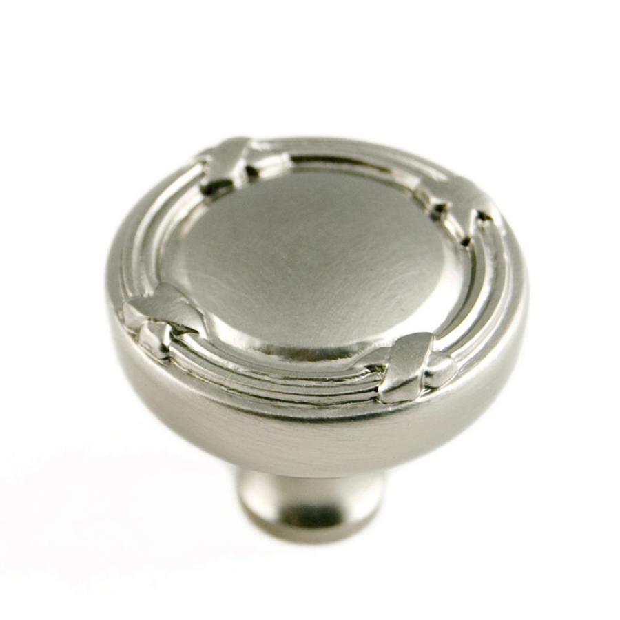 RK International Satin Nickel Round Cabinet Knob