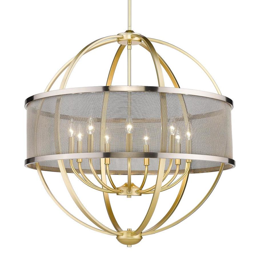 Globe Electric Sansa 6 Light Chandelier, Dark Bronze, Brass Sockets 60257, 51 Globe Electric Sansa 6 Light Chandelier, Dark Bronze, Brass Sockets 60257, 51