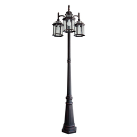 Post Lighting At Lowes Display Product Reviews For 78 2 In H Rust Post Light