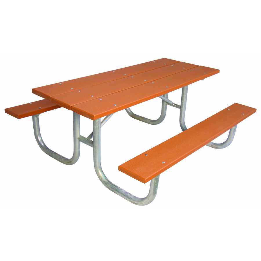 Ultra Play 72 in Bronze Recycled Plastic Rectangle Picnic Table