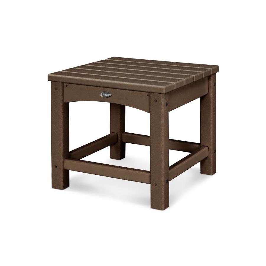 Trex Outdoor Furniture Rockport 17.75 in x 17.75 in Vintage Lantern Square Patio Side Table