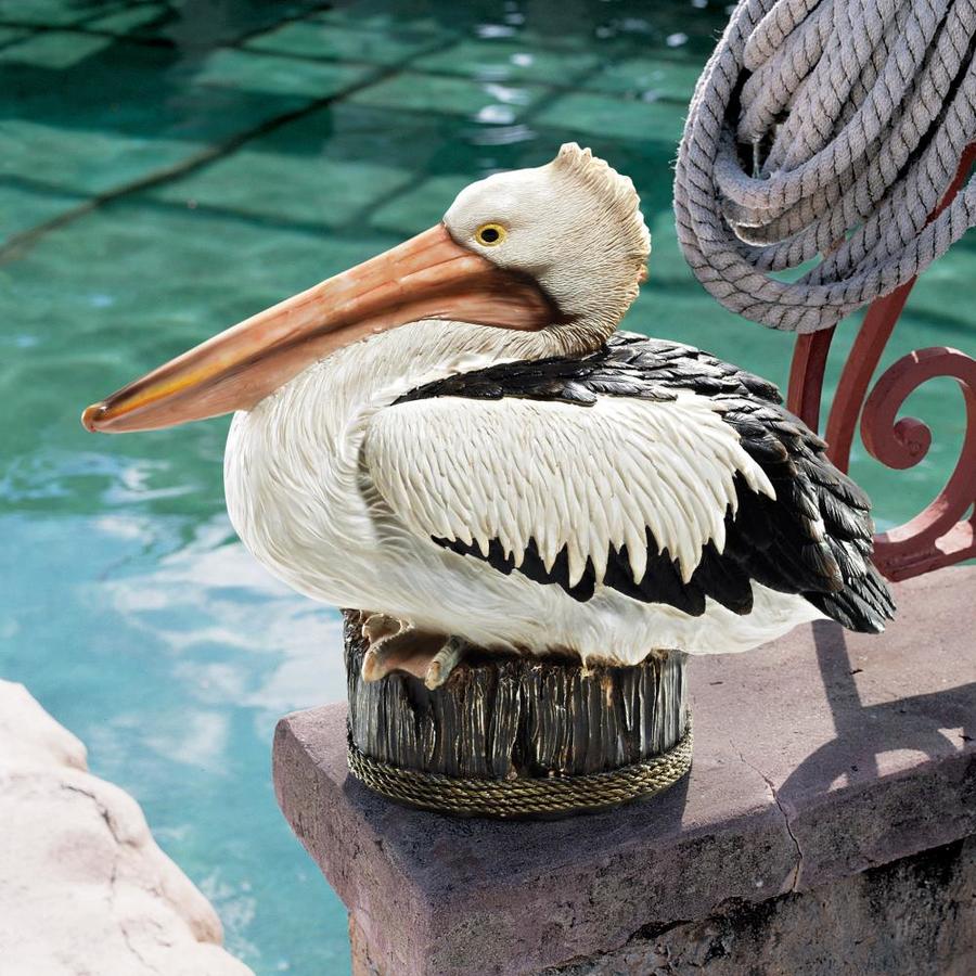 Design Toscano 10-in H x 12-in W Pelican Garden Statue | QM22398