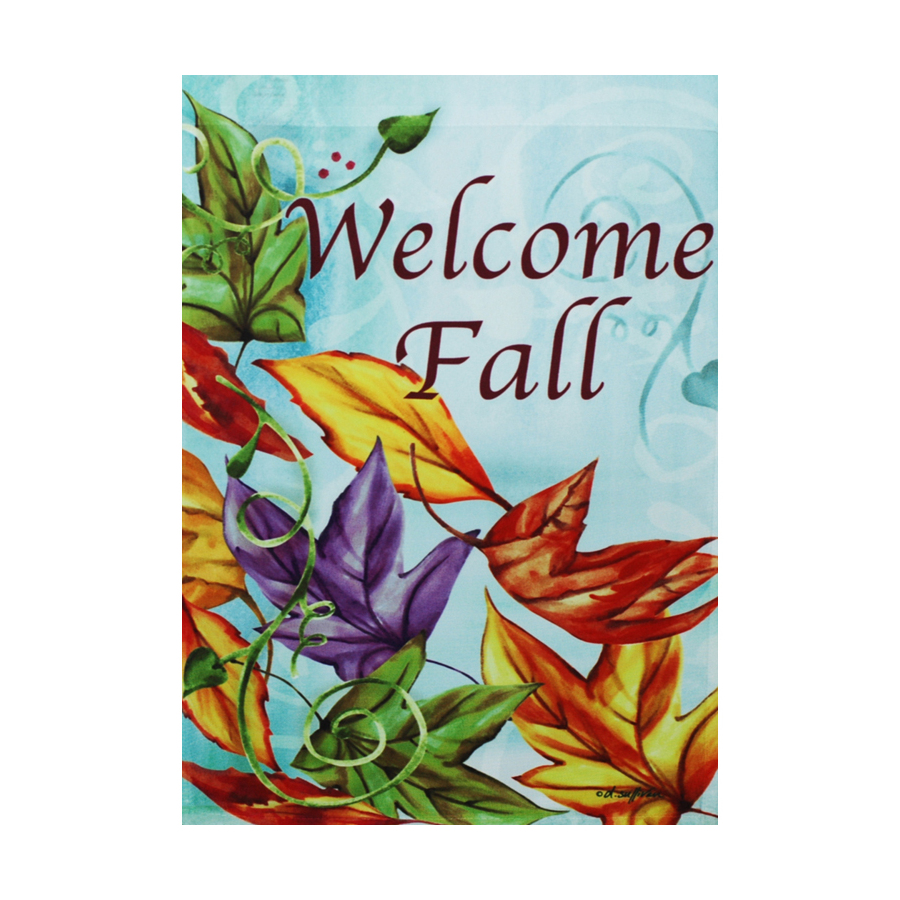 Rain or Shine 40 in x 28 in Fall Banner