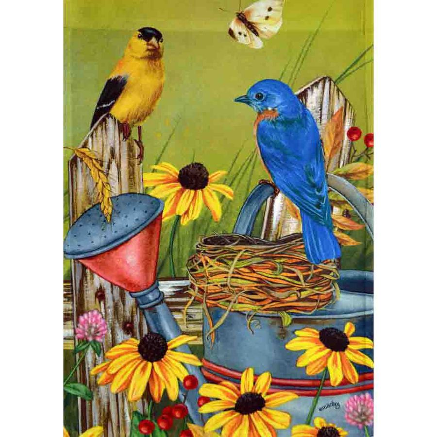 Rain or Shine 2.33 ft W x 3.33 ft H Birds House Flag