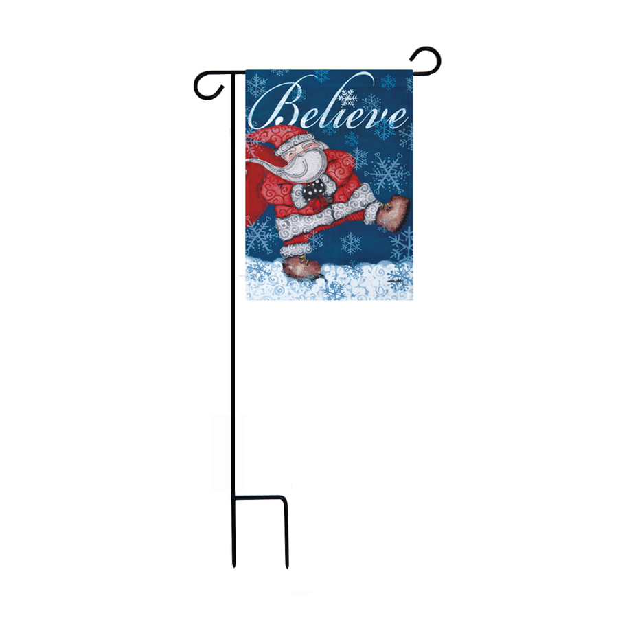 Rain or Shine 1.04 ft W x 1.5 ft H Christmas Garden Flag